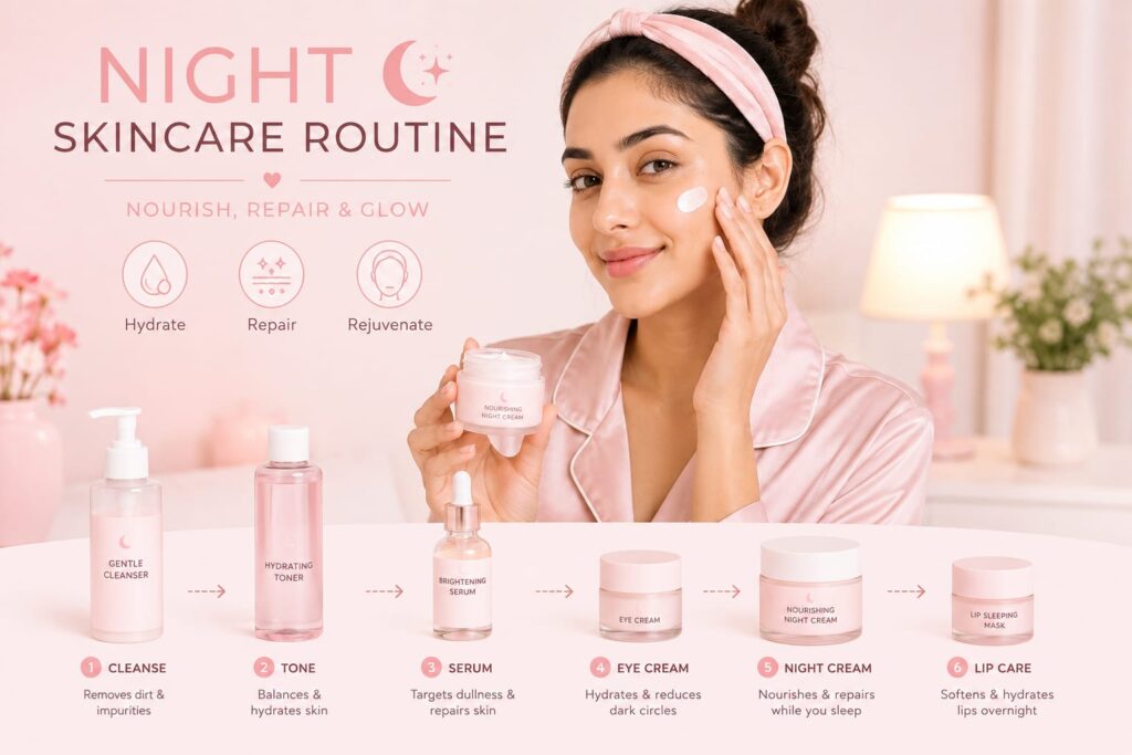 Night Skincare Routine for healthy skin